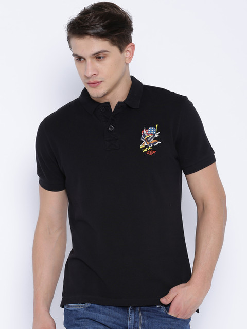 

Ed Hardy Black Polo T-shirt