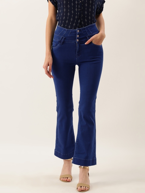 

Madame Women Blue Regular Fit High-Rise Clean Look Jeans
