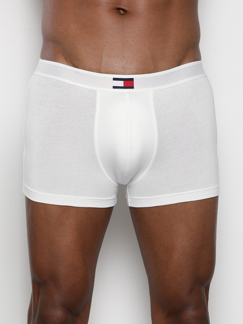 

Tommy Hilfiger Men White Solid Trunks P0AB4157