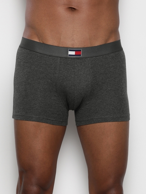 

Tommy Hilfiger Men Grey Melange Solid Trunks P0AB4156