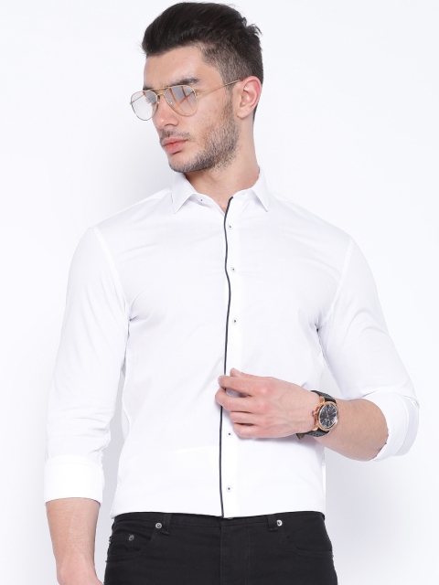 

Celio White Casual Shirt