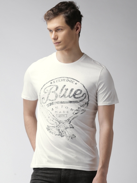 

Celio White Printed T-shirt