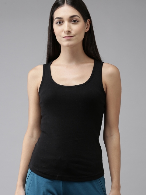 

Van Heusen Women Black Solid Camisoles