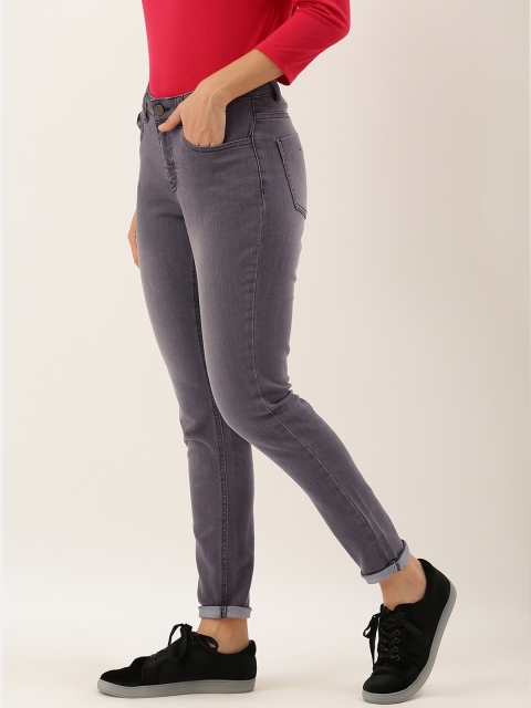 

DressBerry Women Grey Skinny Fit Mid-Rise Clean Look Stretchable Jeans