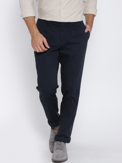 

Blackberrys Navy Sharp Fit Casual Trousers, Navy blue
