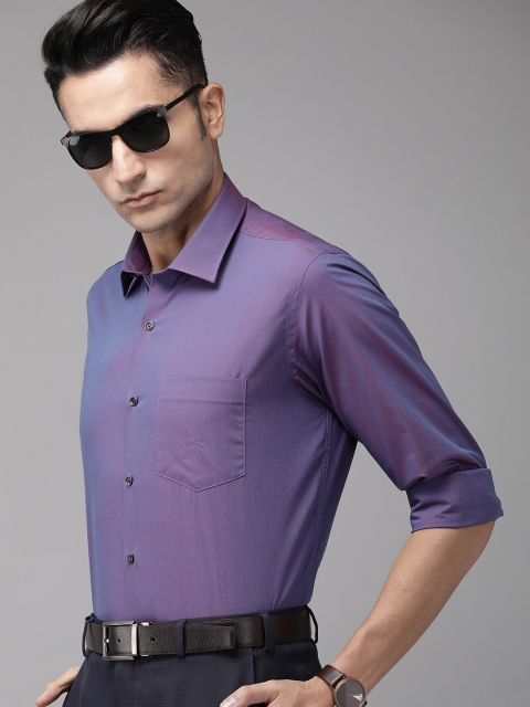 

Van Heusen Men Purple Solid Slim Fit Formal Shirt