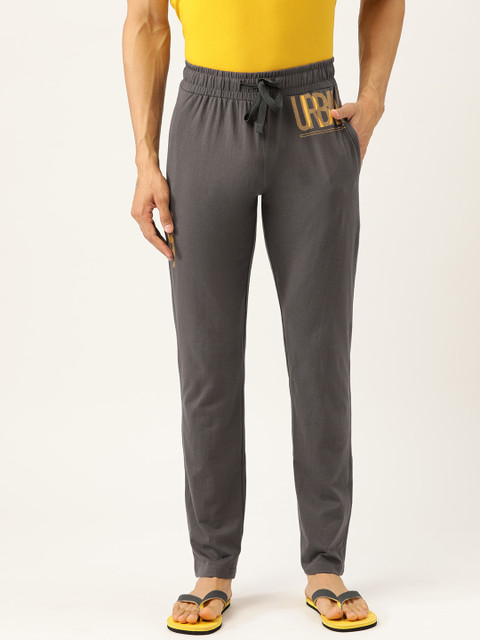 

Sweet Dreams Men Charcoal Grey Solid Lounge Pants