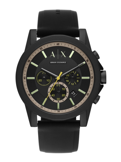 

Armani Exchange Men Outerbanks Black Analogue Watch AX1343