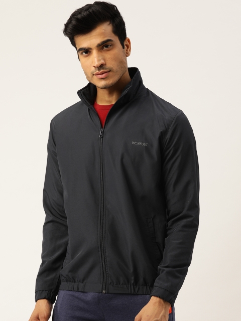 

Sweet Dreams Men Navy Blue Solid Sporty Jacket