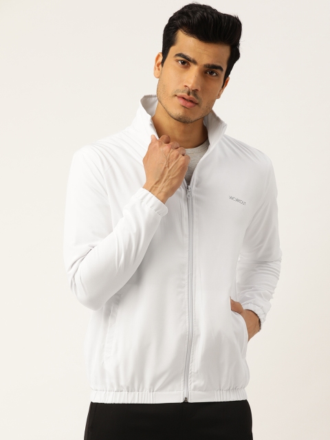 

Sweet Dreams Men White Solid Sporty Jacket