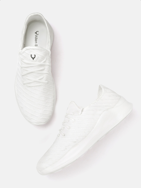 

Allen Solly Men White Woven Design Sneakers