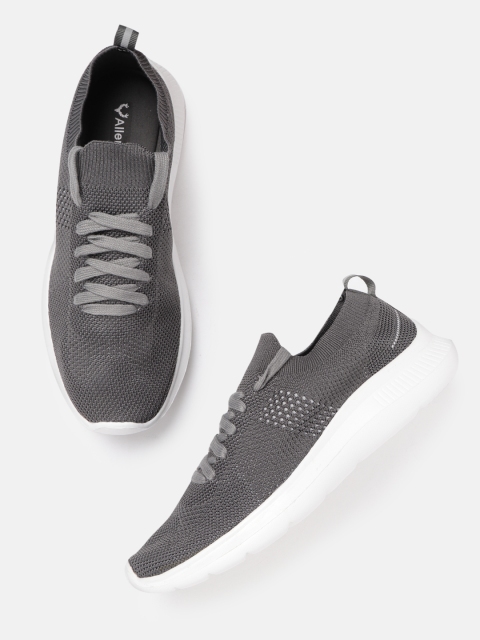 

Allen Solly Men Charcoal Grey Woven Design Sneakers