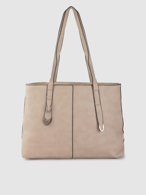 

JC Collection Beige Solid Shoulder Bag