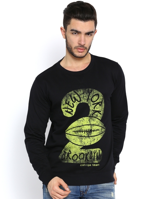 

American Crew Black Printed Sweatshirt