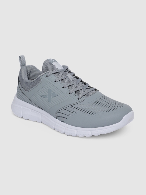 

Xtep Men Grey Comfy Cubes Running Shoes