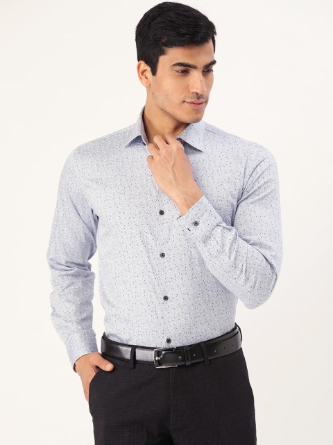 

Richlook Men Blue & Black Slim Fit Printed Party Shirt