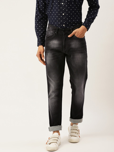 

Richlook Men Charcoal Grey Slim Fit Mid-Rise Clean Look Jeans