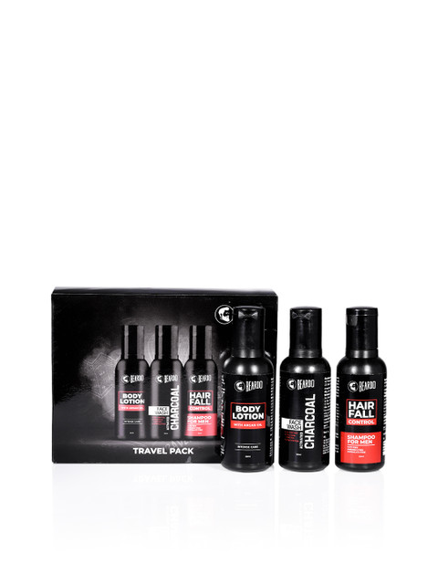 

BEARDO Men Travel Pack Combo, Black