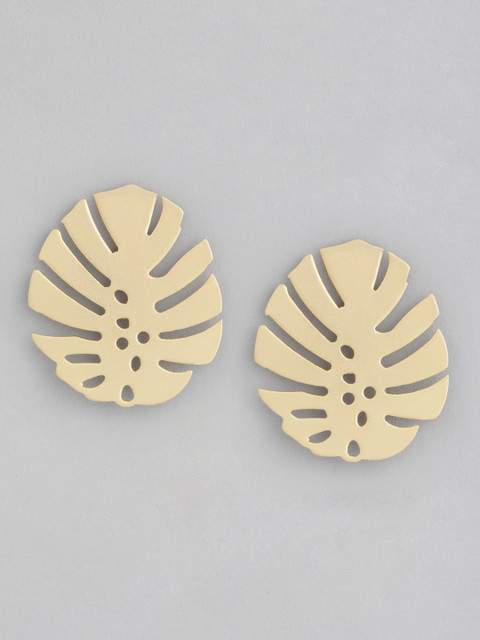 

20Dresses Gold-Toned Leaf Shaped Oversized Studs
