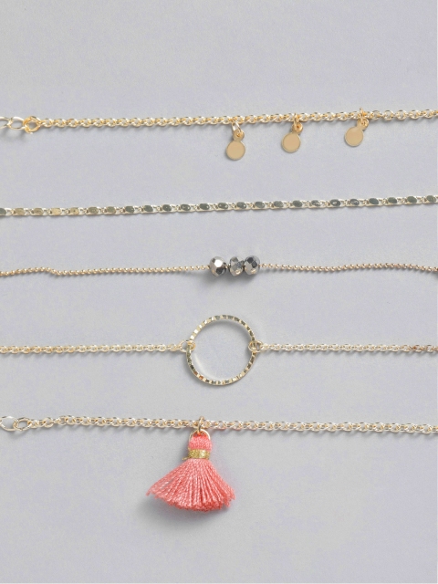 

20Dresses Women Set of 5 Gold-Toned Bracelets