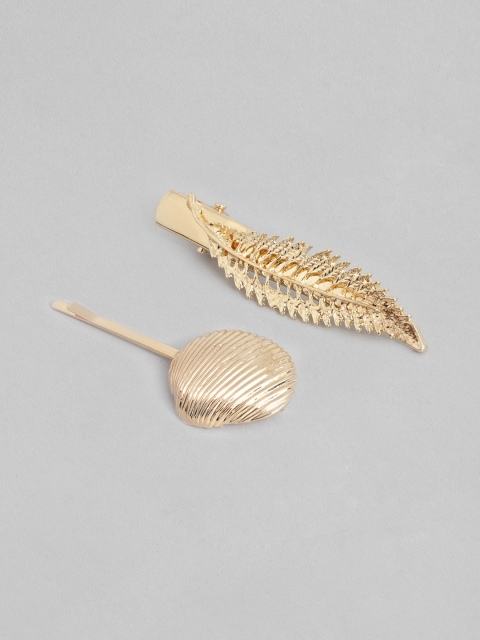 

20Dresses Women Set of 2 Gold-Toned Hair Pins