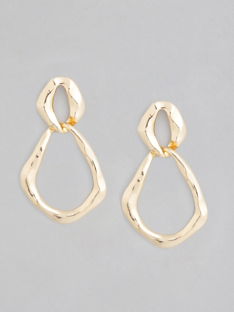 

20Dresses Gold-Toned Contemporary Drop Earrings