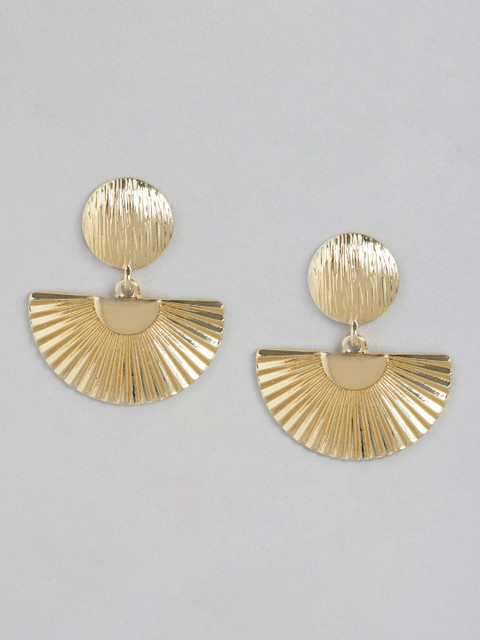 

20Dresses Gold-Toned Crescent Shaped Drop Earrings