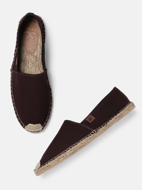 

WROGN Men Maroon Solid Espadrilles