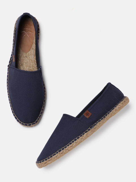 

WROGN Men Navy Blue Solid Espadrilles