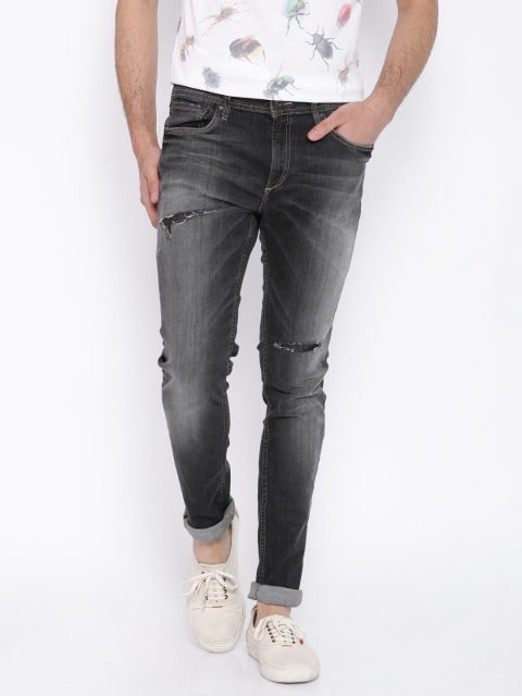 

Jack & Jones Charcoal Grey Liam Skinny Fit Jeans
