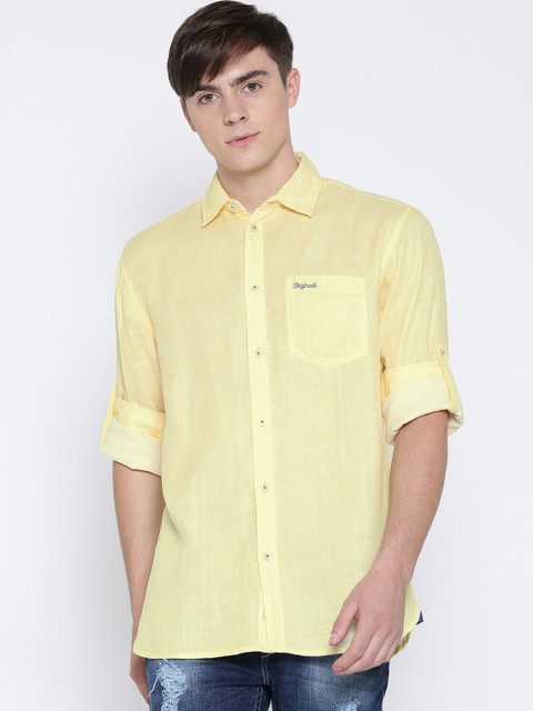 

Jack & Jones Yellow Casual Shirt