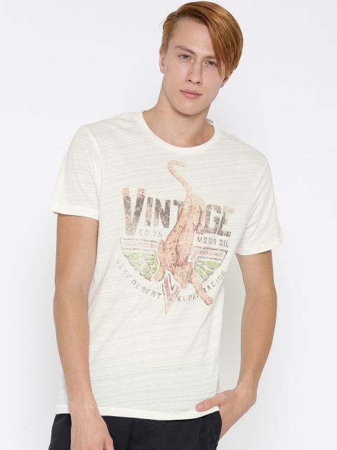

Jack & Jones Off-White Printed T-shirt
