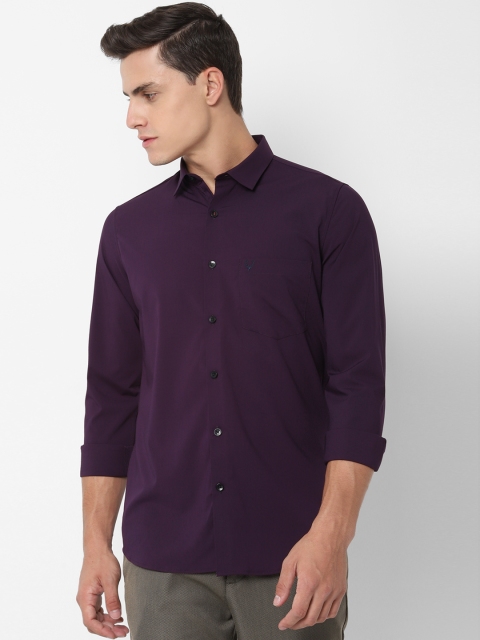 

Allen Solly Sport Men Purple Slim Fit Solid Casual Shirt