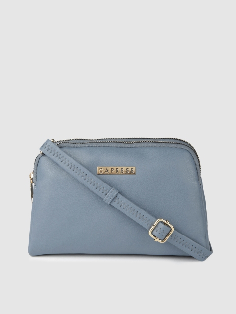 

Caprese Blue Solid Sling Bag