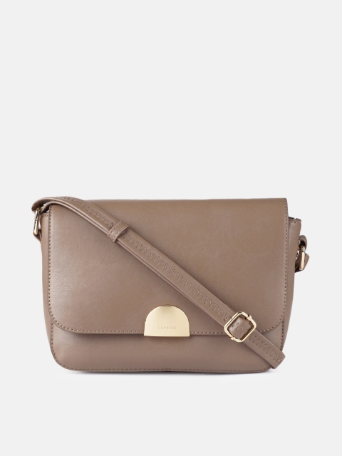 

Caprese Taupe Solid Sling Bag