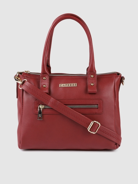 

Caprese Red Solid EDDA Handheld Bag