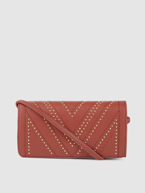 

Caprese Brown Embellished Sling Bag