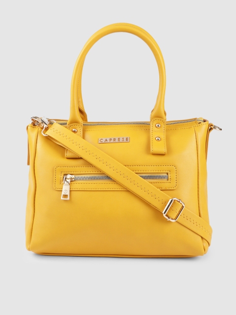 

Caprese Yellow Solid EDDA Handheld Bag