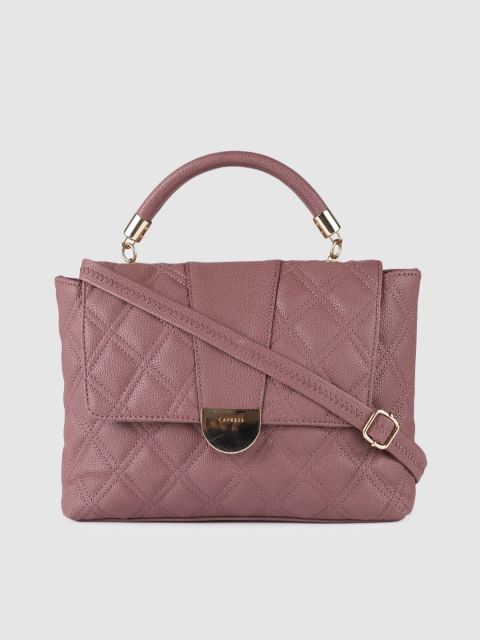 

Caprese Mauve Quilted Satchel