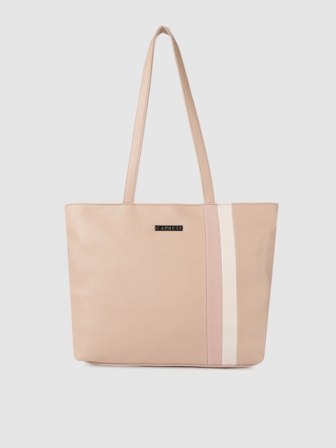 

Caprese Beige Solid Shoulder Bag