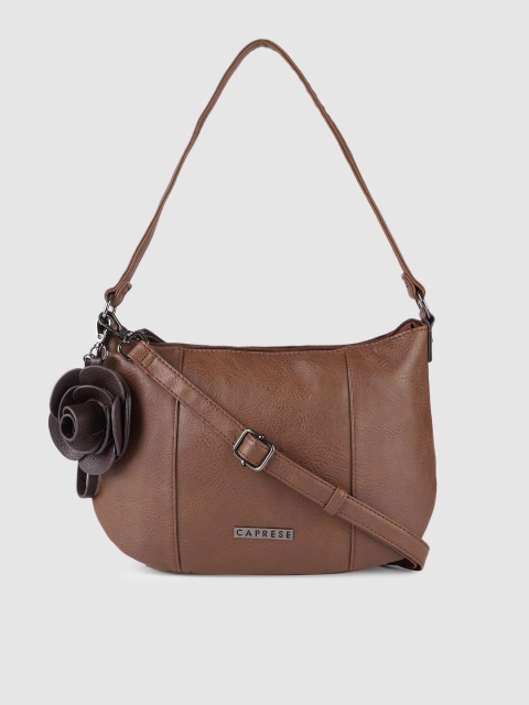 

Caprese Women Brown Solid Hobo Bag