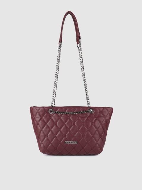 

Caprese Maroon Solid Shoulder Bag