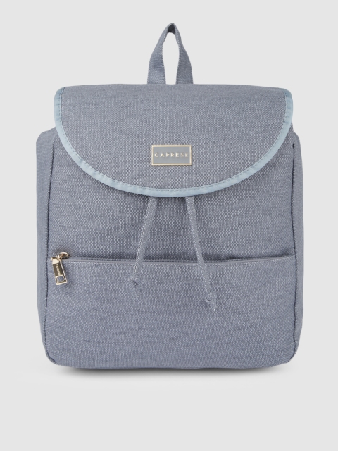 

Caprese Women Blue GIA Textured Backpack