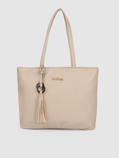 

Caprese Beige Solid Shoulder Bag