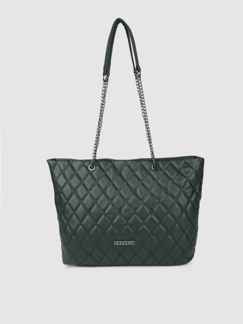 

Caprese Green Quilted Shoulder Bag