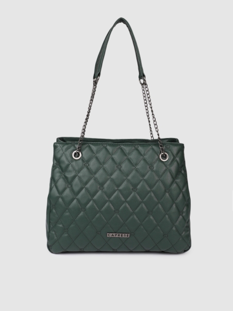 

Caprese Green Quilted Shoulder Bag