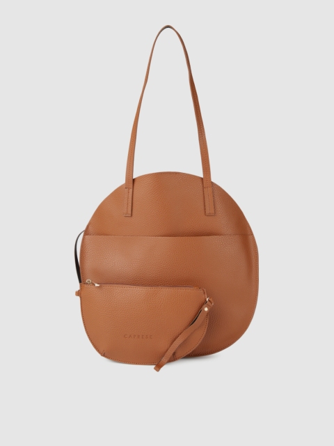 

Caprese Brown Solid Shoulder Bag