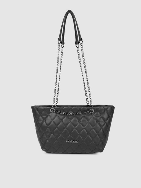 

Caprese Black Quilted Shoulder Bag