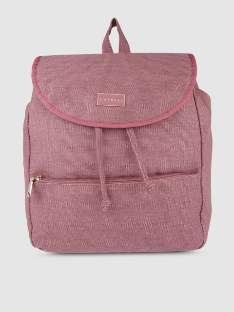 

Caprese Women Mauve GIA Textured Backpack