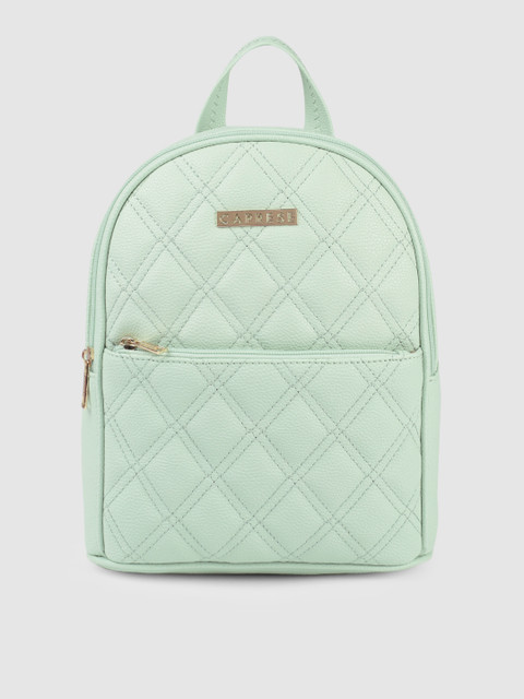 

Caprese Women Green Quilted Backpack